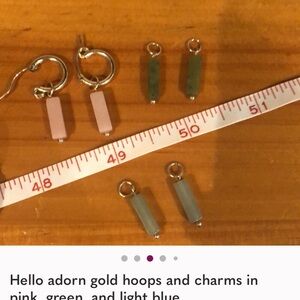 Hello adorn 3 pairs of charms (hoops not included)